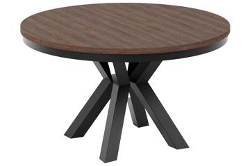 Heima rundt spisebord, brun ø135/235cm