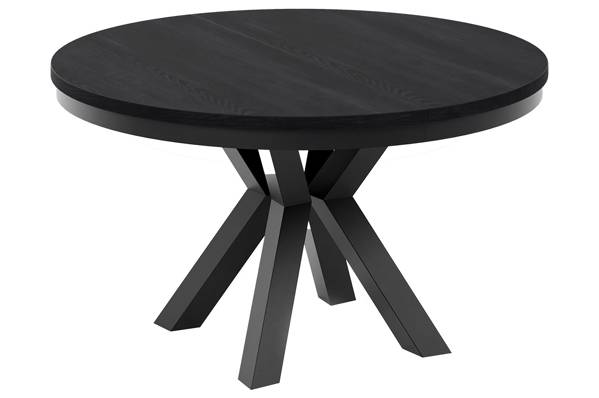 Heima rundt spisebord, sort ø135/211cm