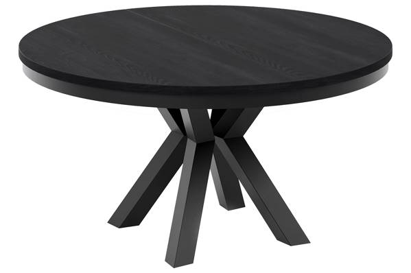 Heima rundt spisebord, sort Ø148/224cm