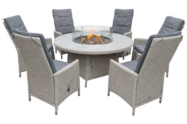 Calla rundt spisesett med gassbrenner