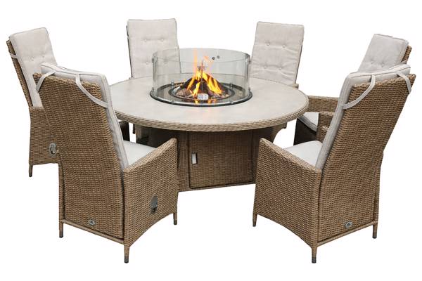 Olea rundt spisesett med gassbrenner