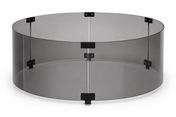 Beskyttelsesglass til gryte, trapes og oval, sotet