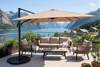 Bilde av Parasoll Atria 3x3m, taupe m/4 lodd
